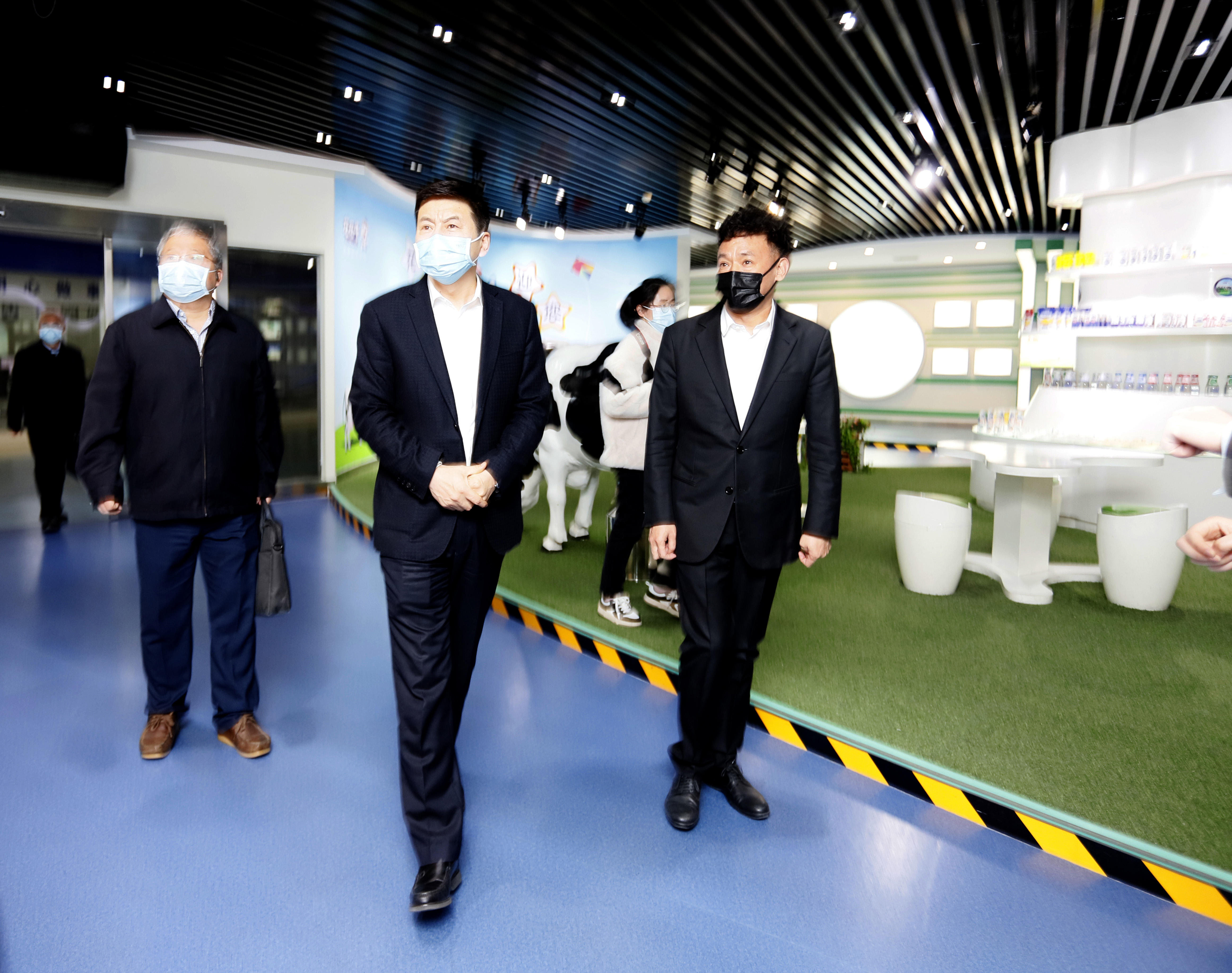 河南省委常委、副省长费东斌莅临 2UP.IO（中国）乳业集团调研